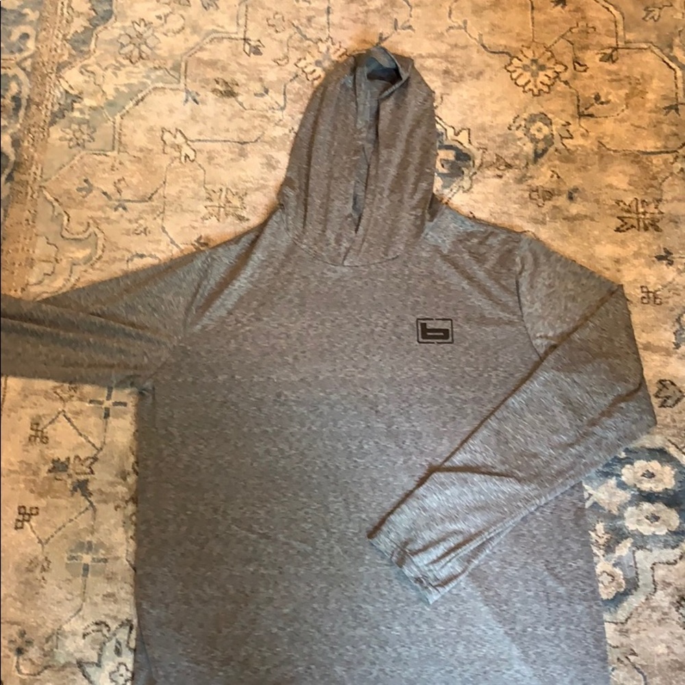 Long sleeve Grey Hoodie shirt. very breathable.